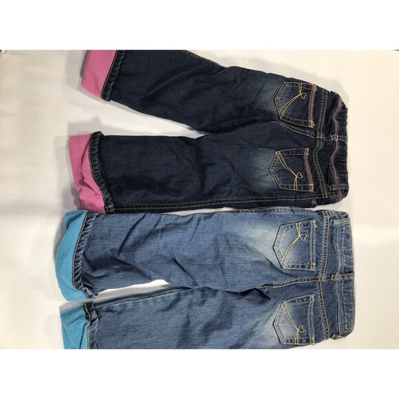 Children's Place 1989 Insulated Medium/dark Wash Girls Jeans Size 4t - Picture 7 of 9